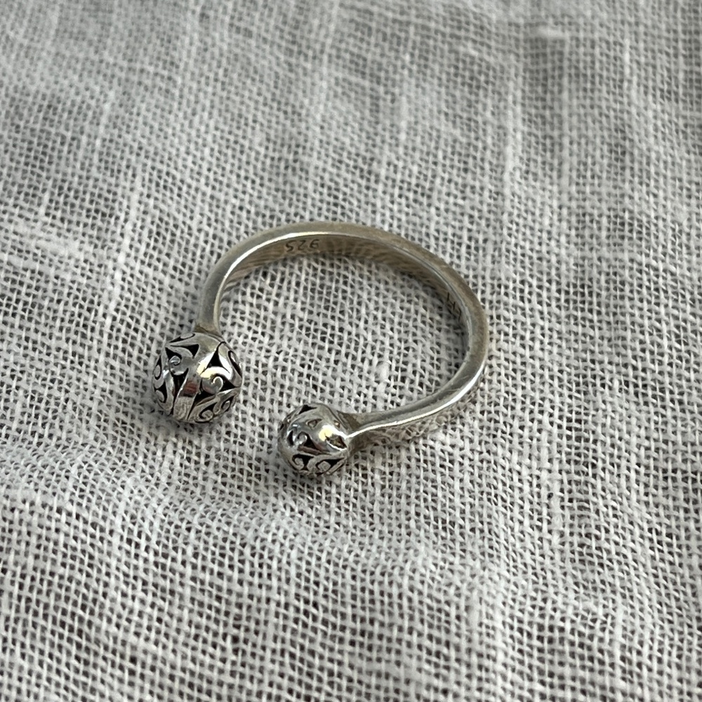 Lois Hill Jewelry Ring Sterling Silver Cuff Style Size 9